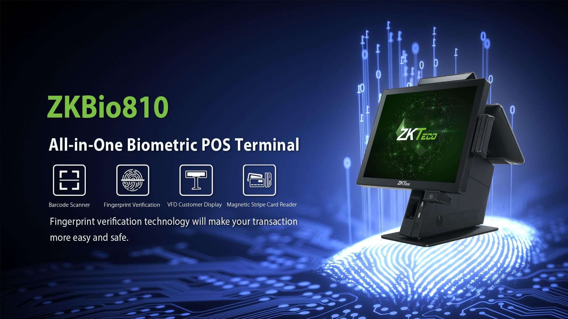 ZKPos all in one pos terminal